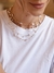 CHOKER DE ELOS COM PÉROLA 35 CM FOLHEADA OURO 18K - comprar online