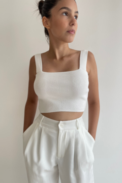 CROPPED SICÍLIA OFF WHITE - comprar online