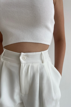 CROPPED SICÍLIA OFF WHITE - Bevenucci