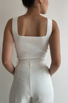 CROPPED SICÍLIA OFF WHITE - comprar online