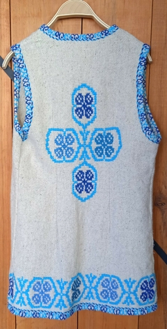 CHALECO DE LANA LARGO DAMA, TALLA 34 - comprar en línea