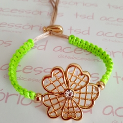 Pulseira Flor Handmade - comprar online