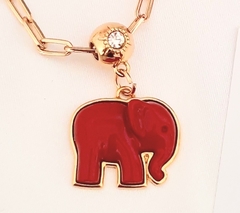 Colar Elefante Red Gold - comprar online