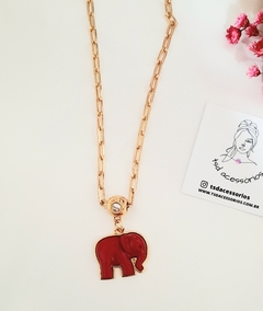 Colar Elefante Red Gold na internet