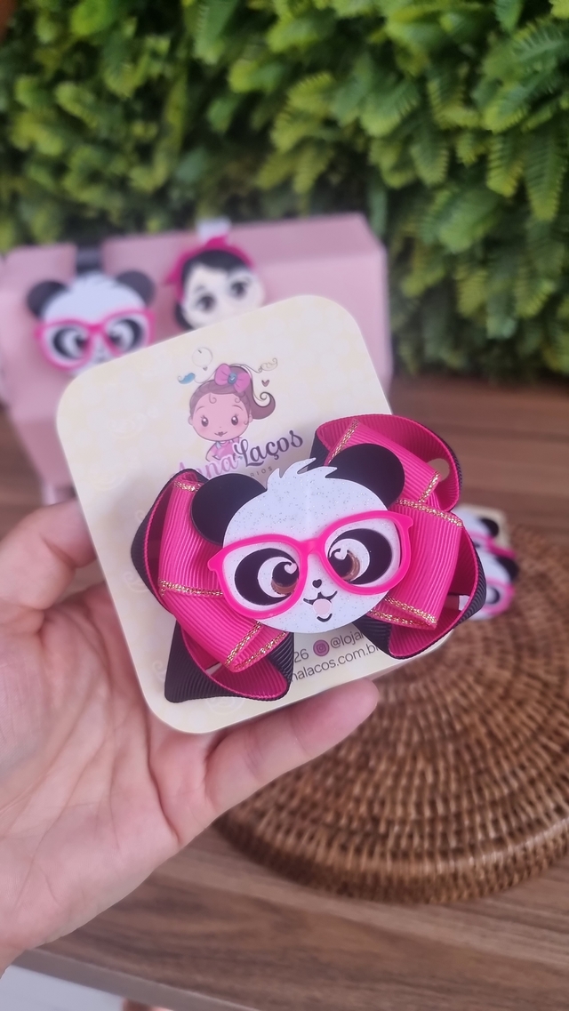 Laço De Cabelo Luluca - Panda Rosa