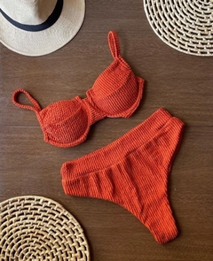 Biquíni Mônaco Calcinha Hot Pants Laranja