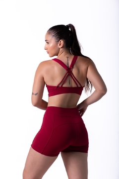 Top Tiras Vermelho Carmim - comprar online