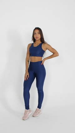 Calça Legging básica (azul petróleo) - comprar online