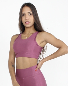 Top decote costas (rosa queimado)