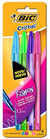 CANETA ESFEROGRAFICA CRISTAL FASHION 04 CORES- BIC