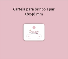 Cartela para brinco 1 par 38x48mm