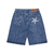 Corteiz C-Star Denim Shorts Faded Blue - comprar online