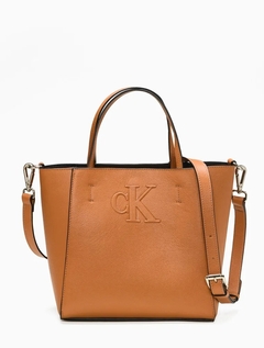 BOLSA FEMININA PEQUENA BICOLOR FERRUGEM | CALVIN KLEIN