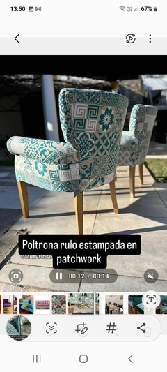 Poltronas rulo con Capitoné - tienda online