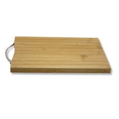 Tábua de Corte em Bambu com Alça de Metal - Natural Kitchen (30x20 cm) - comprar online