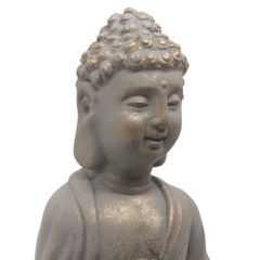 Buda em Meditação com Vaso e Folhagem - Bangkok Collection na internet