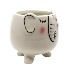 Cachepot de Porcelana - Sweet Animals - Elefante - comprar online