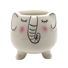 Cachepot de Porcelana - Sweet Animals - Elefante