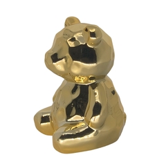 Enfeite Urso em Cerâmica Cromada - Cores - loja online