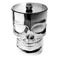 Caneca Caveira Premium/Vidro Cromado - (Skull Mug) 500 ml