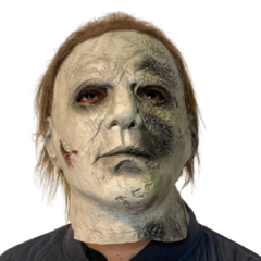 Máscara Realista Michael Myers em Látex com cabelo - MODELO LUXO | Filme Halloween Sexta-feira 13 (2023)