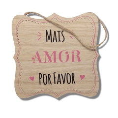 Placa Decorativa em Madeira Positividade (Vários Modelos) - Sweet Home - comprar online