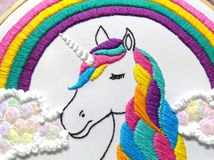 Beautiful Unicorn - Hand Embroidered Hoop (Medium) - online store