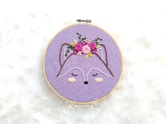 Floral hoops Duo - Flowers and Fox on internet