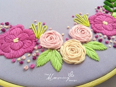 Floral hoops Duo - Flowers and Fox - The Blooming Design