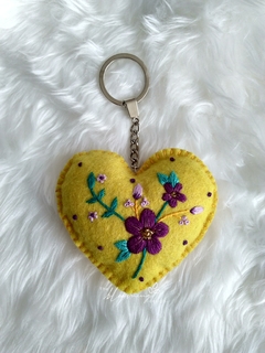 Yellow Floral heart