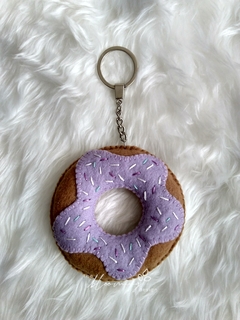 Fun donut with lilac glaze