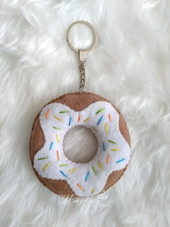 Fun donut with white glaze