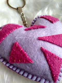 Lilac and Pink Heart - The Blooming Design