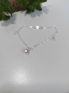 Pulseira Pontos de Luz Rosa 18cm - Ondazul