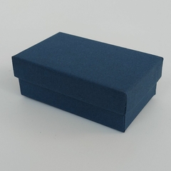 CAIXA AZUL PRESENTEÁVEL PARA ANEL CORRENTE BRINCOS 3x8X5CM - ONDAZUL