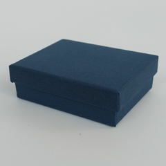 CAIXA AZUL PRESENTEÁVEL PARA ANEL CORRENTE BRINCOS 3x9,5X7,5CM - ONDAZUL