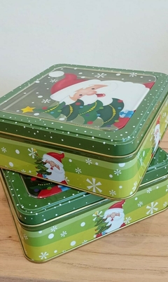 CAJA LATA PAPÁ NOEL - comprar online