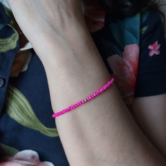 Pulseira Cristal Rosa Pink - comprar online