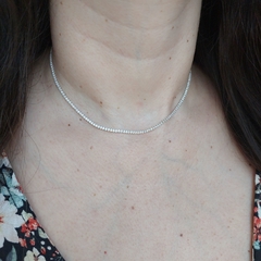 Choker Riviera Zircônia Branca -  Luz Lua Joias | Joias e Semijoias