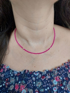 Choker Cristais Rosa Pink na internet