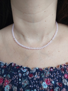 Choker Cristais Rosa -  Luz Lua Joias | Joias e Semijoias