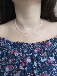 Choker Cristais Rosa na internet