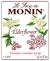 MONIN, JARABE ELDERFLOWER, 1 LT (PET) - comprar en línea