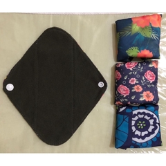 Kit absorventes femininos menstruais de pano laváveis Simfamily - Loja Cantinho da Dani