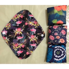 Kit absorventes femininos menstruais de pano laváveis Simfamily - loja online