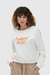 Blusa Moletom Baw Clothing - Cropped J´Adore Off White - comprar online