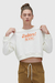 Blusa Moletom Baw Clothing - Cropped J´Adore Off White - loja online