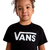 Camiseta Vans Infantil - Classic Kids Preto - Capivaras Skate Shop