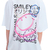 Camiseta Baw Clothing - Regular Digital Smiley Branco - Capivaras Skate Shop