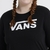 Camiseta Vans Fem - Manga Longa Flying V Classic Black/White - Capivaras Skate Shop